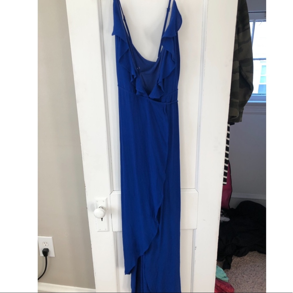 NWT Forever 21 blue wrap dress